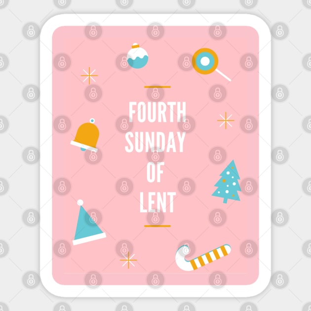 Fourth Sunday Of Lent Sticker by GideonStore